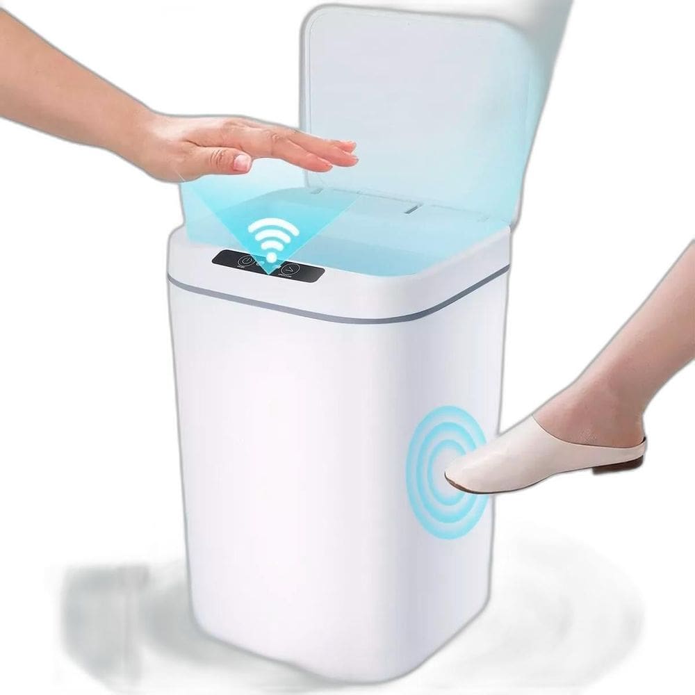 Lixeira Inteligente Automática Sensor De Aproximação 16L Usb