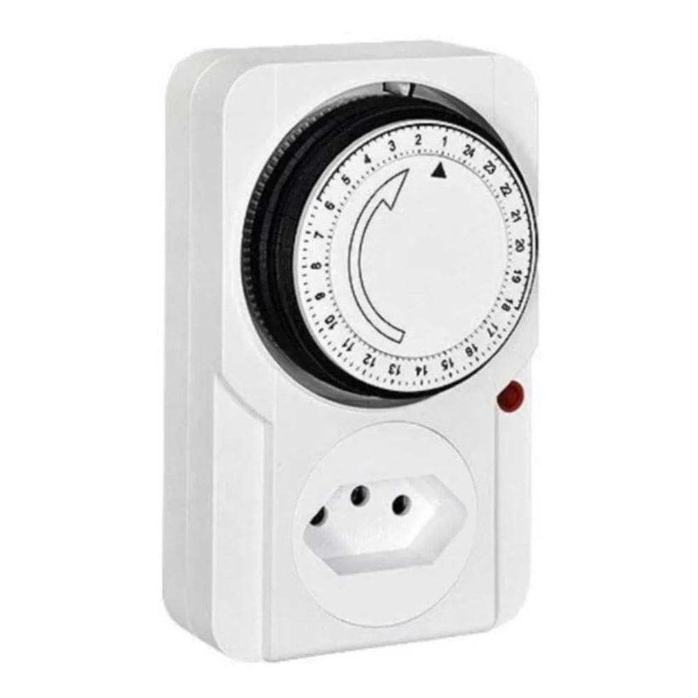 10X Temporizador Mecânico De Tomada Bivolt 110/220V