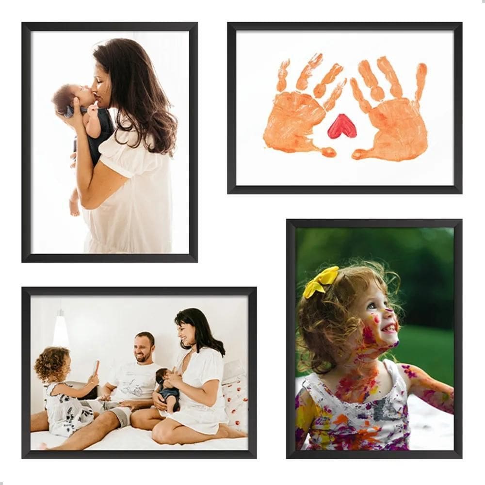 2X Kit 4 Porta Retratos 15X21 Foto Família Moldura Decorativ