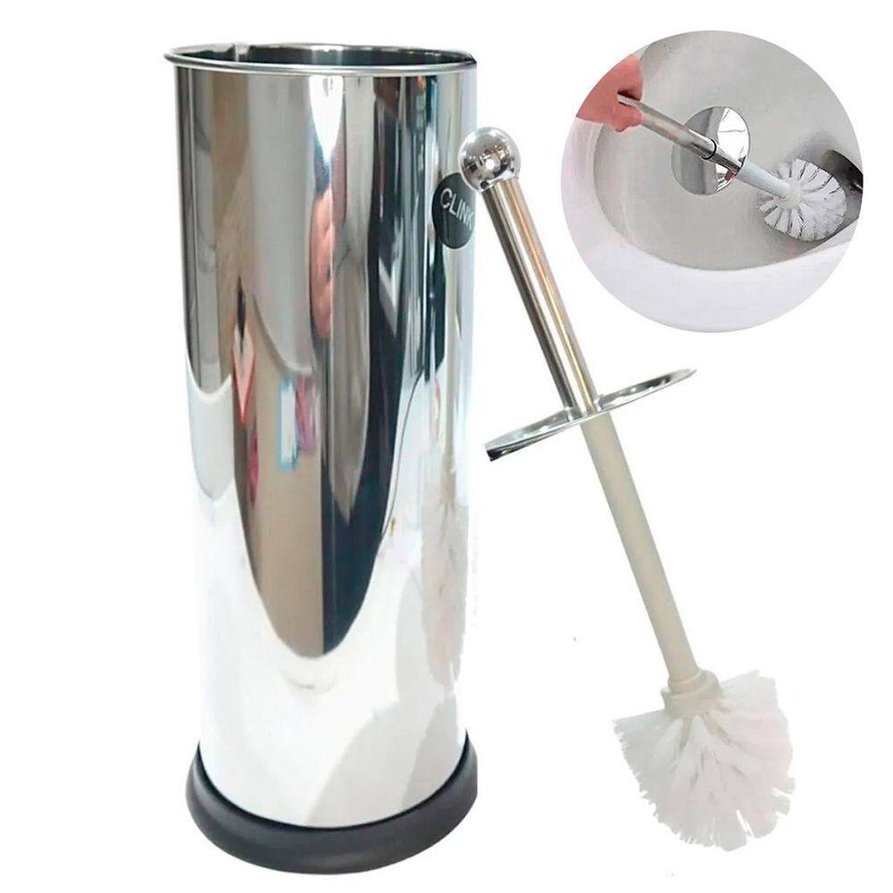 Higiene Escova Inox Aço Privada Antiderrapante Banheiro