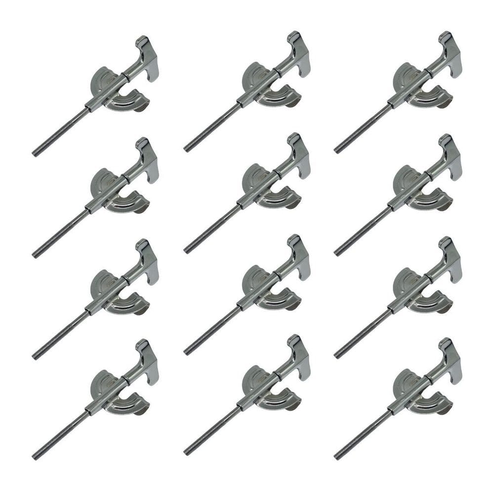 Kit 12 Parafuso De Afinação Bumbo Borboleta Com Garra Metal