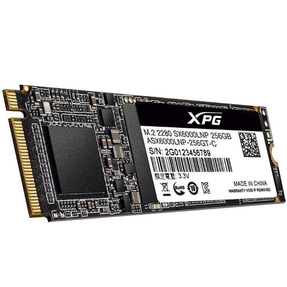 SSD 128GB Adata XPG SX6000 Lite  M.2 NVMe  Leitura 1800MB/s e Gravação 600MB/s