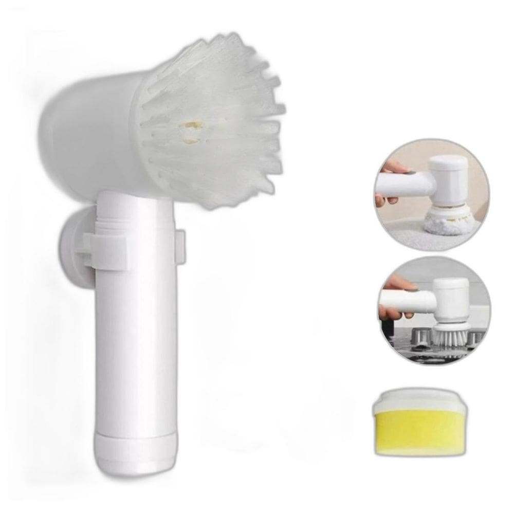 Escova De Limpeza Elétrica 5 Em 1 Giratória Recarregável