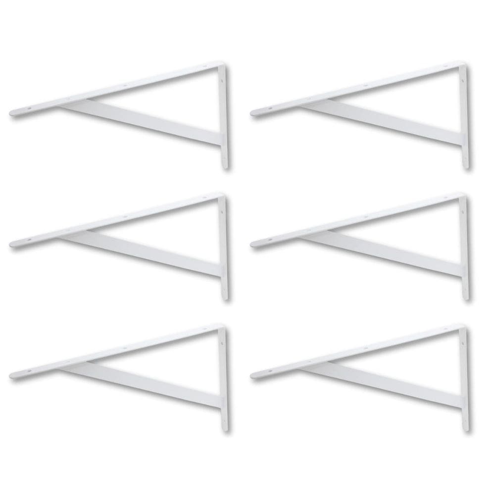 Kit 06 Un Suporte Mão Francesa Para Prateleira 23X14Cm