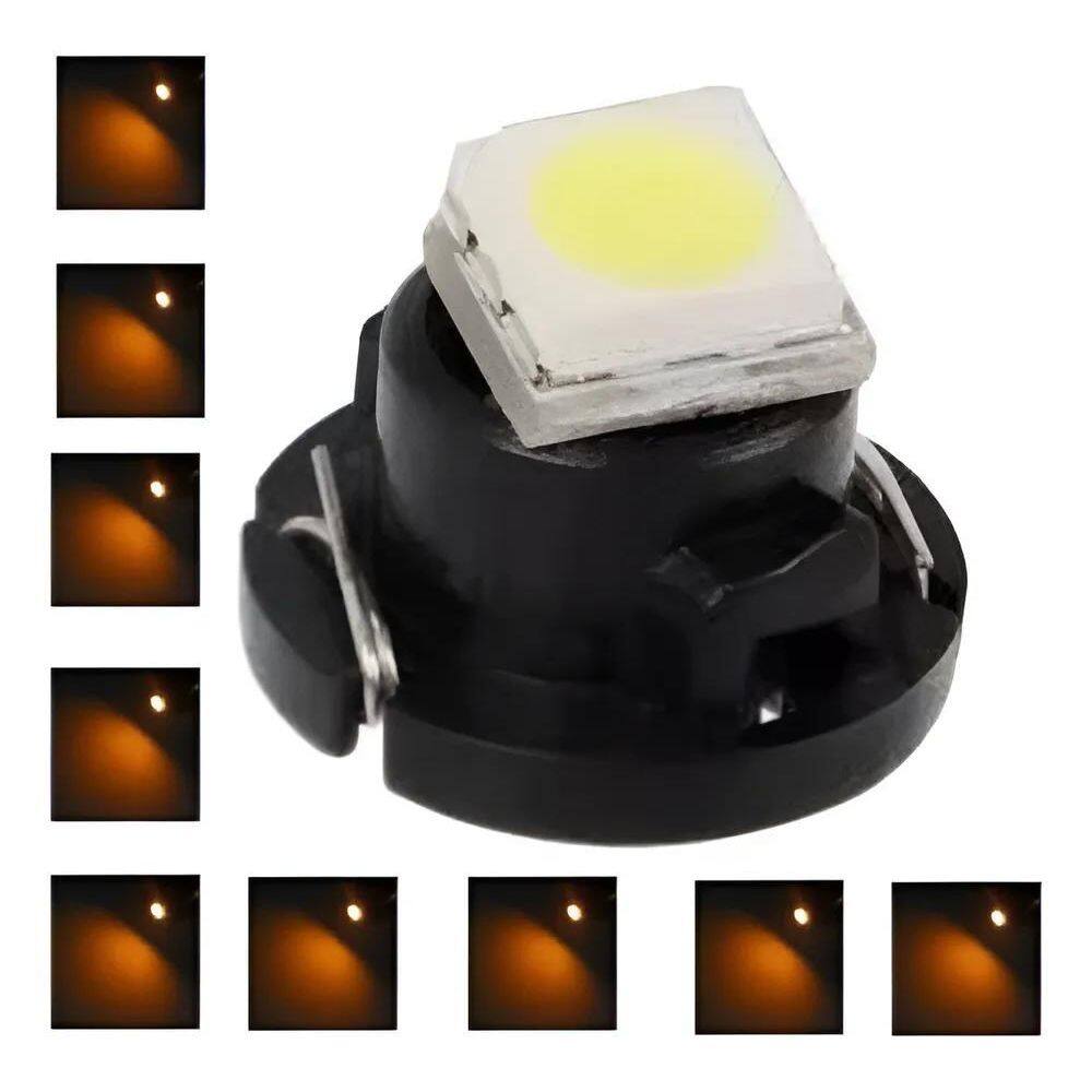 Kit 10 Lampada T3 8Mm Painel Led Cores A Laranja