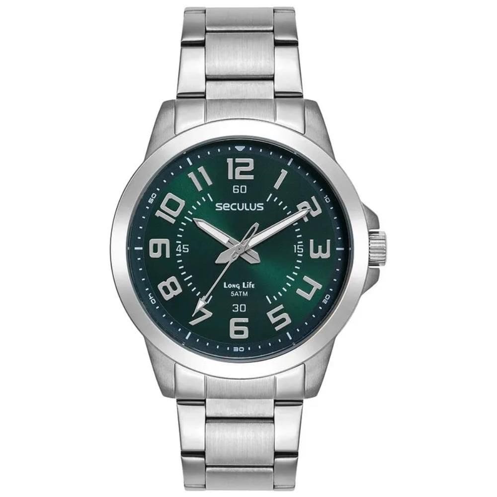 Relógio Seculus Masculino Ref: 44296g0svna2 Casual Prateado
