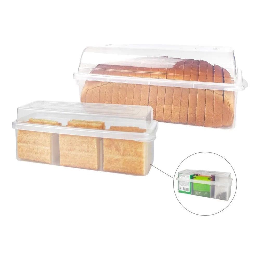 10X Kit Potes Porta Pão Bolo+Porta Torrada Biscoito Chá C/T