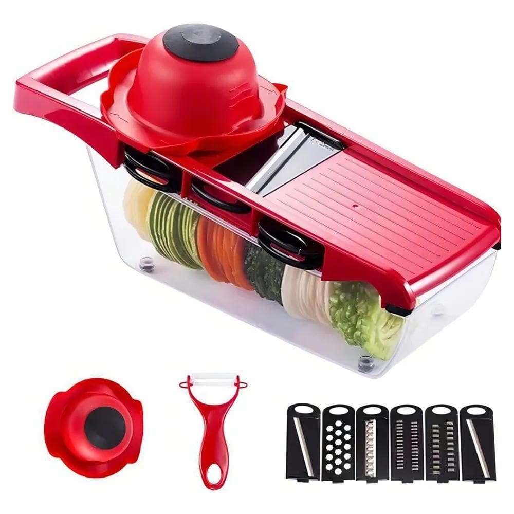 B-Max Bm-A16 Cortador De Legumes E Frutas 6 Em 1 Mandolina M