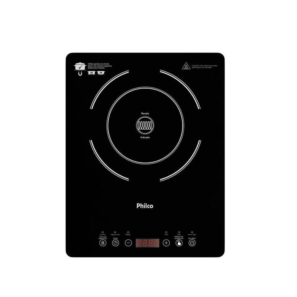 Cooktop de Indução Philco Portátil 1 Queimador PCT10A 110V