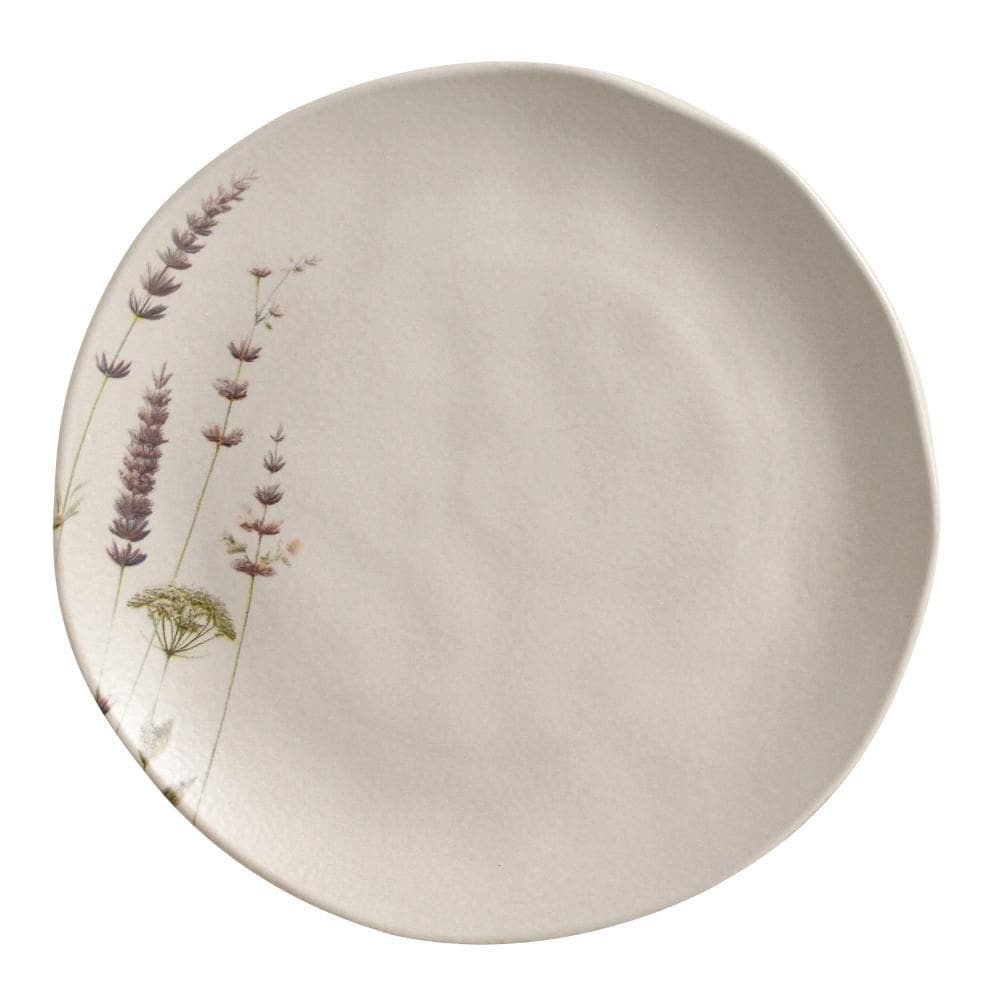 Conjunto com 6 Pratos Raso Orgânico Lavanda Ø26,5cm
