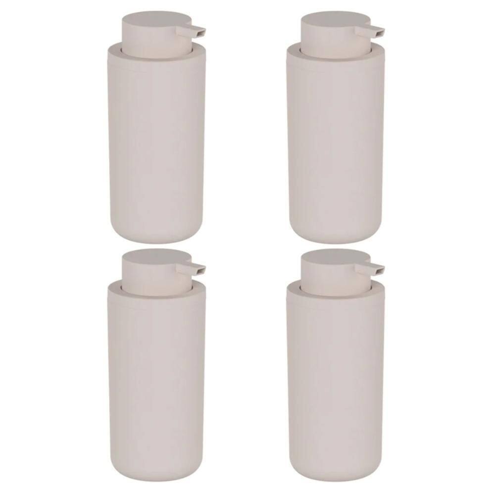 4X Dispenser De Parede Sabonete Detergente Ou Bege 500Ml