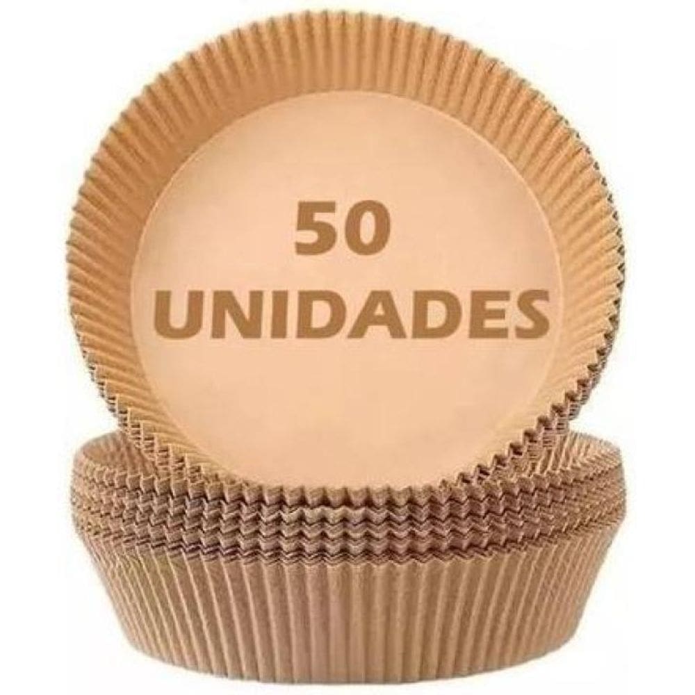 Kit 50 Assadeiras De Papel Para Air Fryer Forma Descartavel