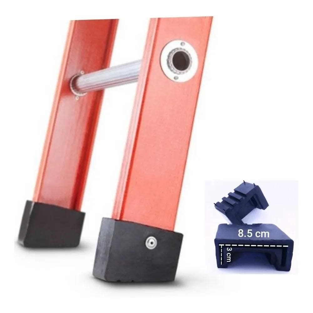 Par De Sapata Escada De Fibra Extensível 30 X 85 Mm Sem Furo