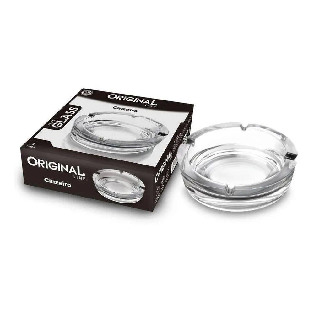 10X Cinzeiro Vidro Transparente Alta Qualidade Bar Hotel Ca