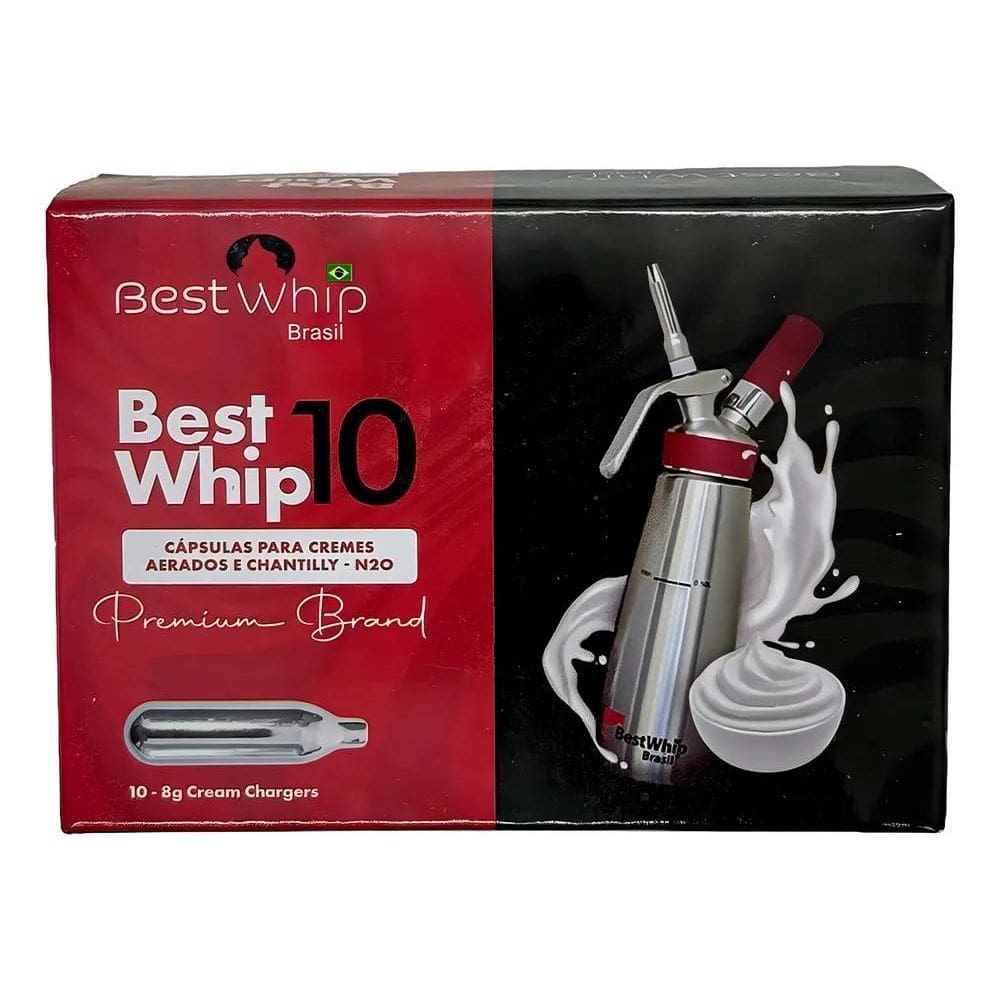 Kit Com 10 Cápsulas Para Chantilly Best Whip