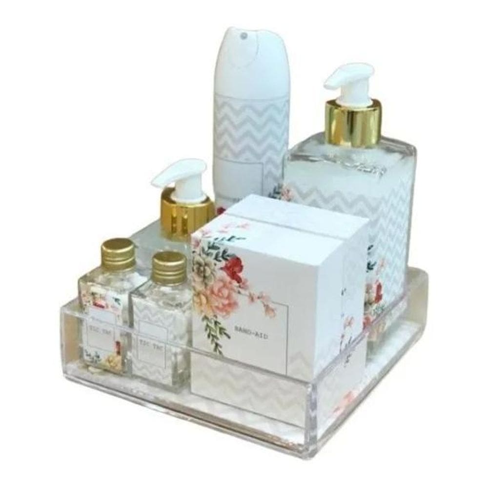 Bandeja 16 X 16 X 4 Cm Em Acrílico Transparente