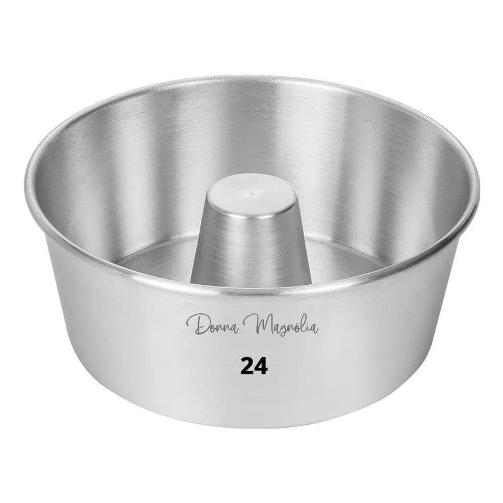 10X Forma Assadeira Redonda C/Tubo N 24 Bolo Pudim Alumíni