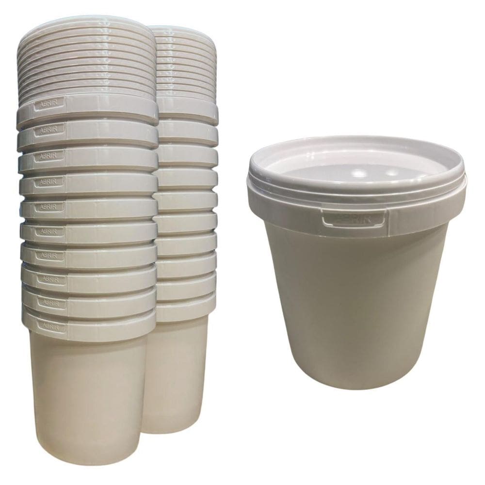 Pote Para Alimento Com Tampa 500 Ml - Kit Com 20 Peças