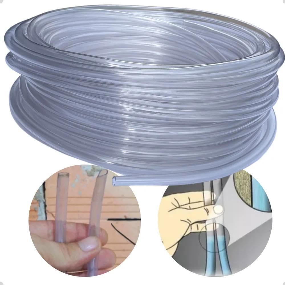 Mangueira De Nível Cristal Reforçada 5/16X1,3Mm - 15 Metros