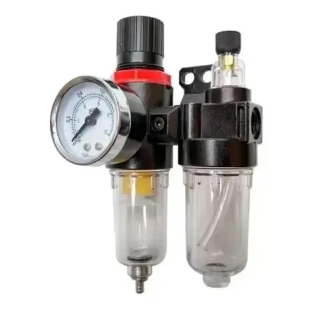 Filtro De Ar Para Compressor Com Regulador Lubrificador 1/4