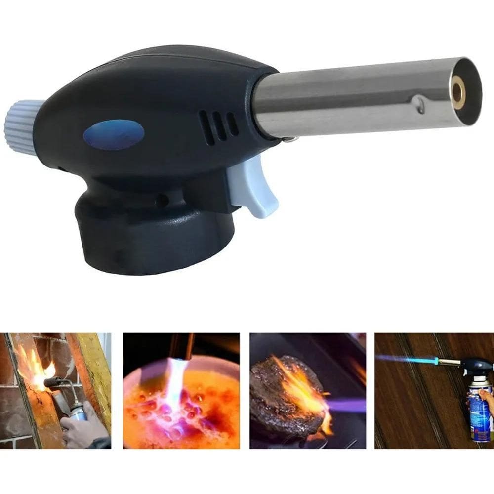 3X Maçarico Culinário Portátil Regulagem Flamba