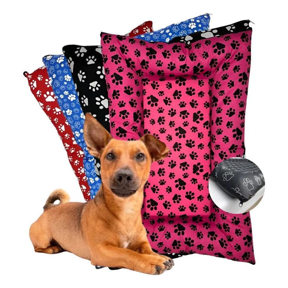 Cama Colchão Caminha Para Cachorro G Rosa - Estampa Aleatóri