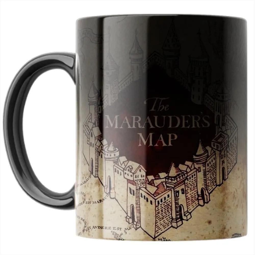 10X Caneca Xícara Mágica Harry Potter Mapa Do Maroto Porcel