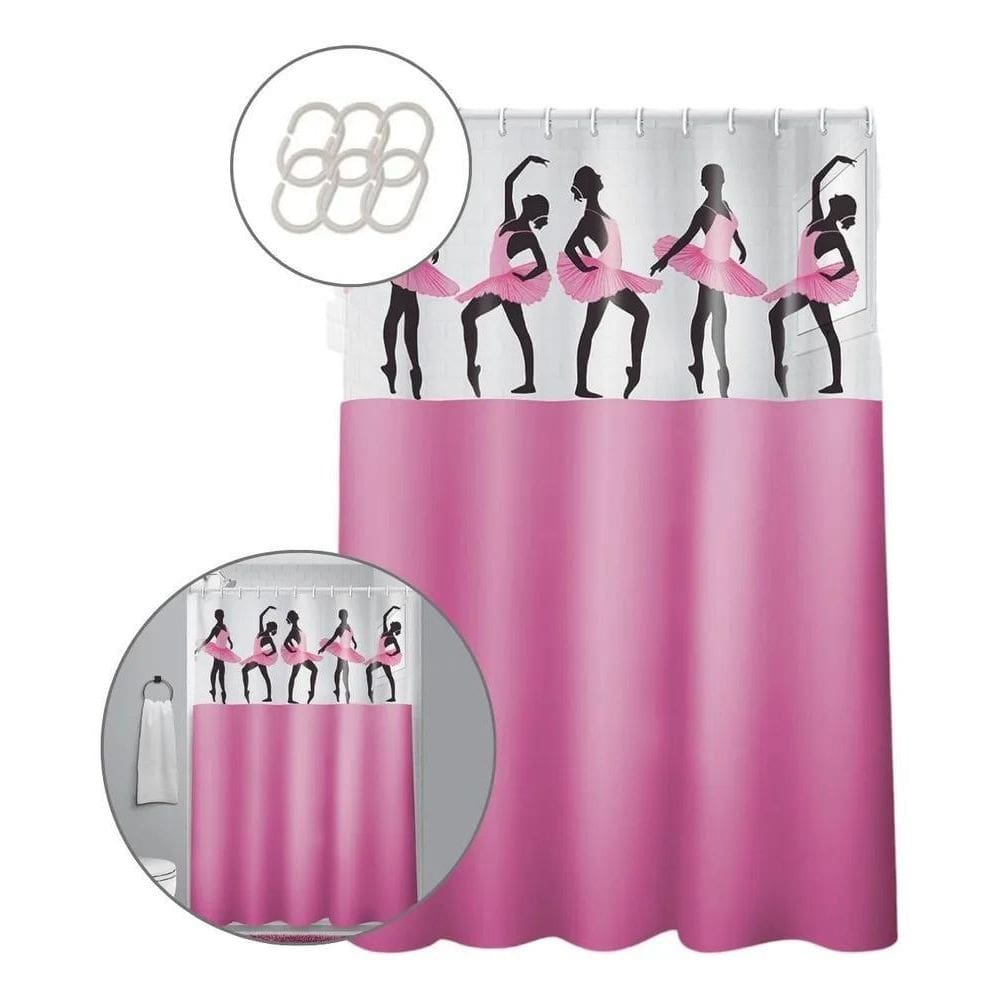 Cortina Para Banheiro Box Resistente Anti Mofo Estampadas