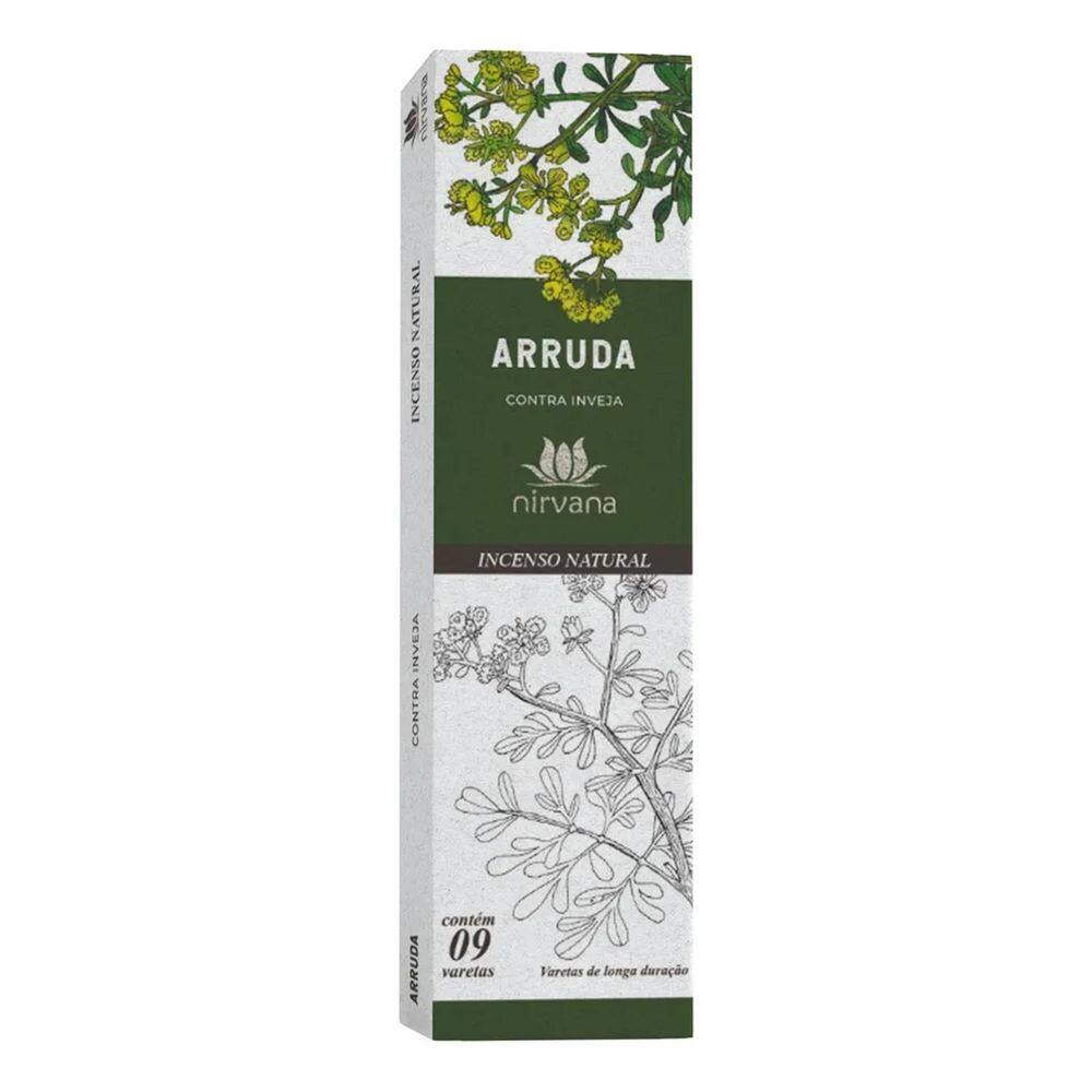 Incenso Nirvana - Linha Tradicional Aromas Fragrância Arruda
