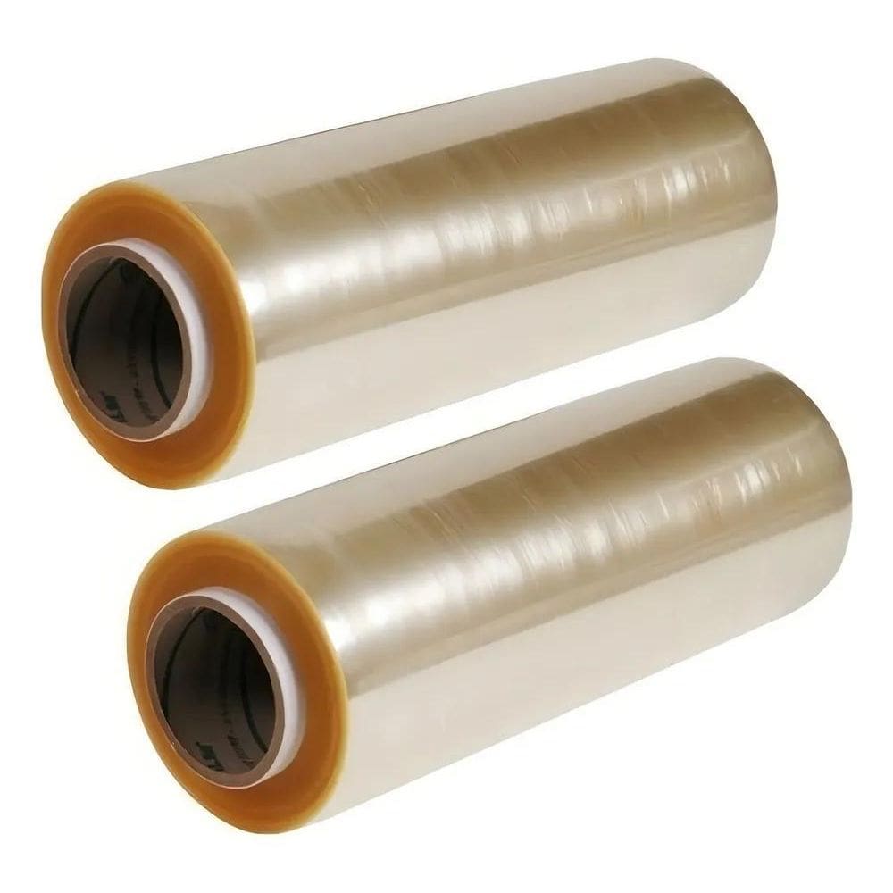 10X Kit 2 Bobina Rolo Filme Pvc 28Cm X 100 Metros 200 Met