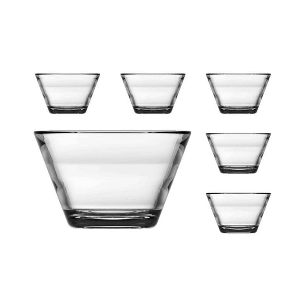 Kit Com 60 Bowl Lucy De Vidro Premium Transparente 300Ml