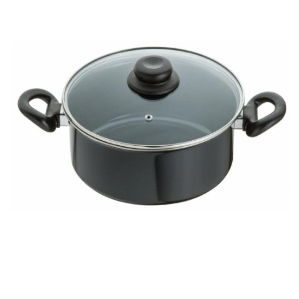 Panela 18 Esmaltada Preta Indução, Cooktop, Elétrico, A Gás