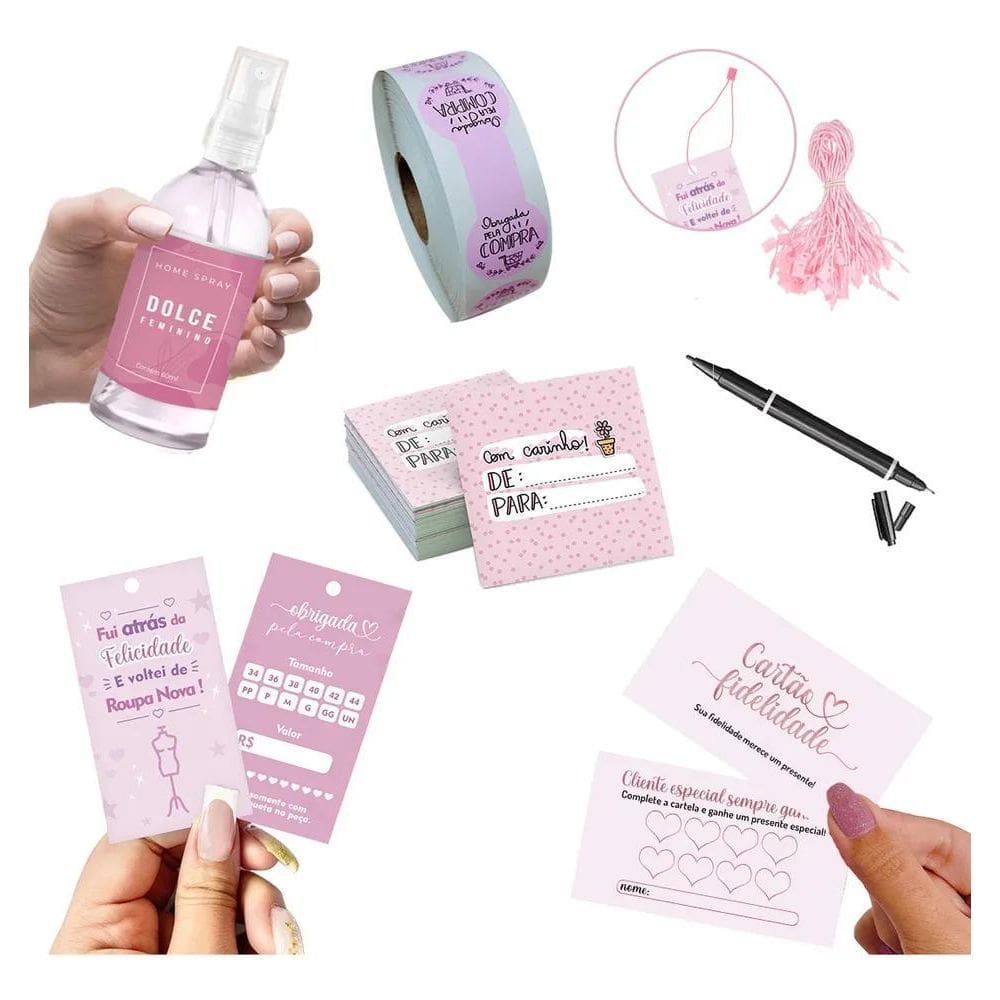 10X Kit Empreendedor Loja De Roupas De 250 Itens Super Kit