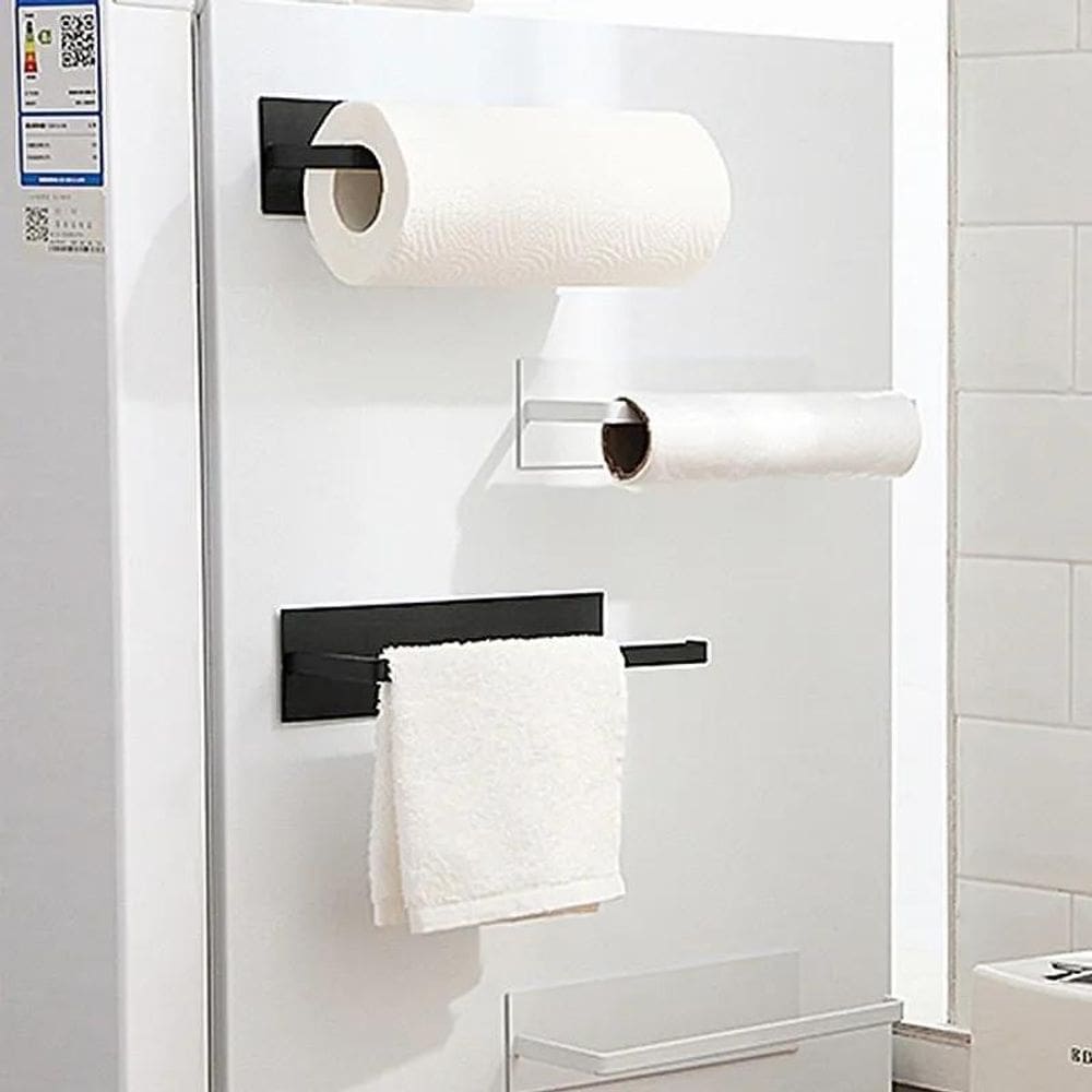3X Suporte Papel Toalha Aço Multiuso Parede Com Adesivo Cozi