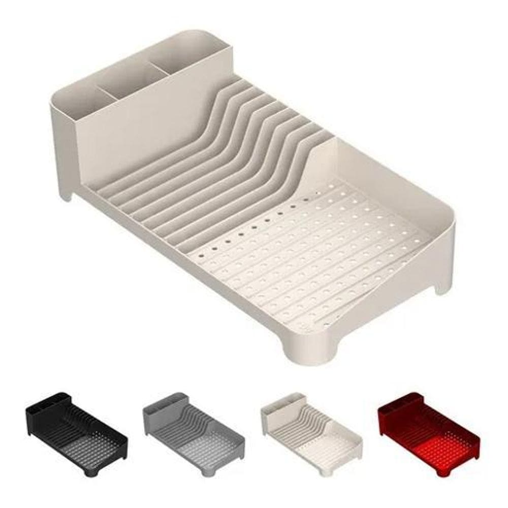 Escorredor De Louça Trium Compact Bege Cozinha Pratos Ou