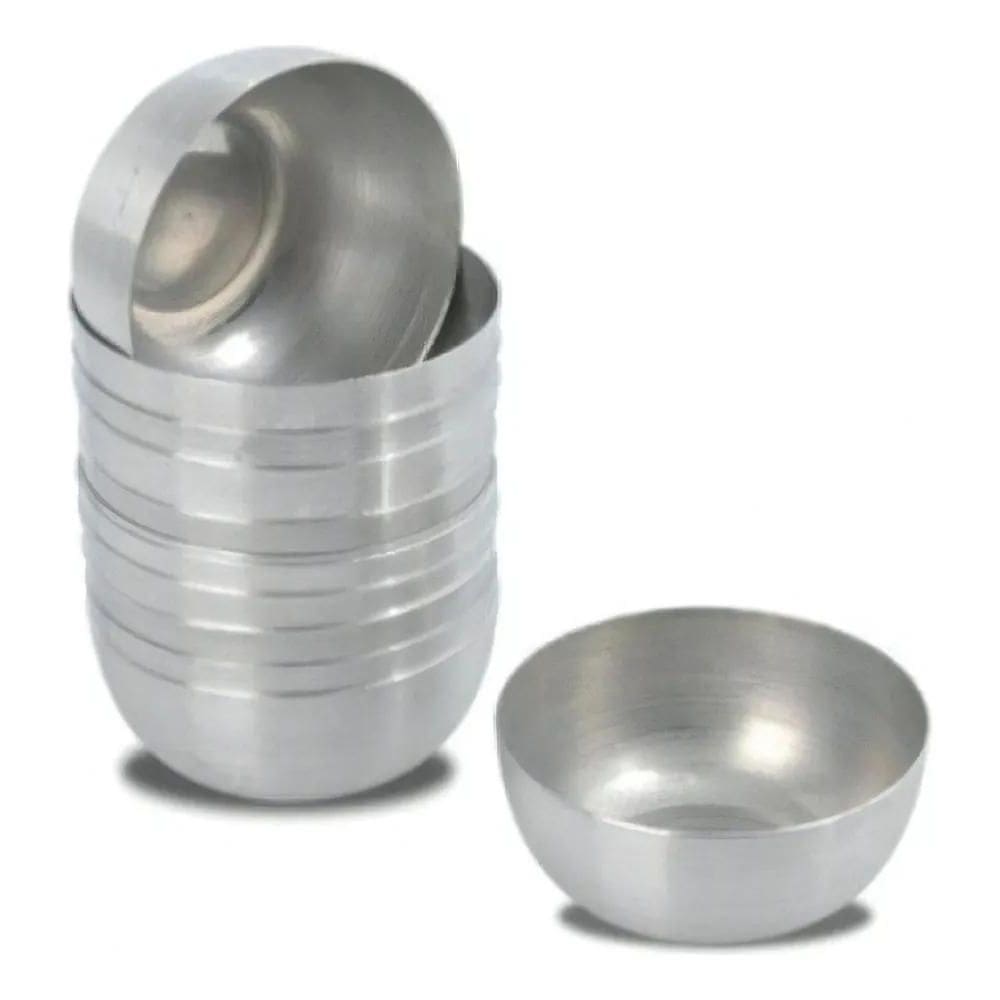 Formas Para Quindim Nº 1 Em Alumínio Com 12 Unidades Cor Pra