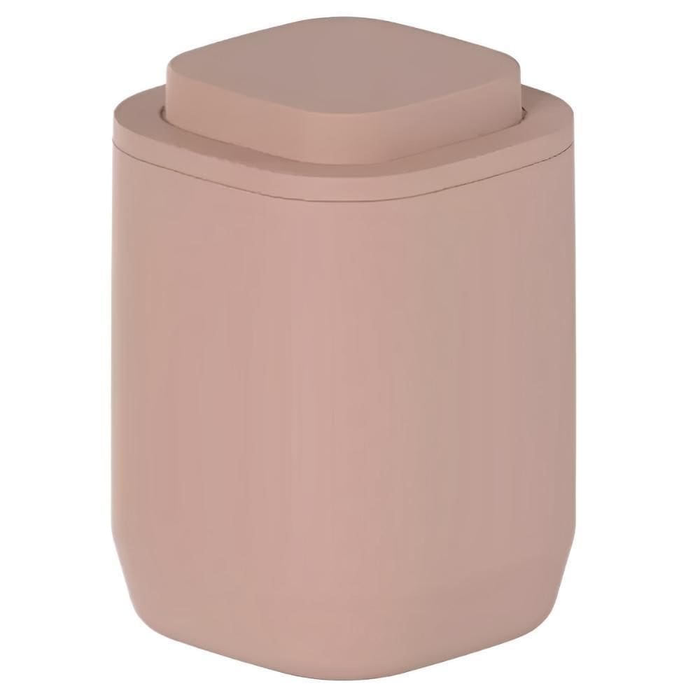 Porta Algodão Cotonete Bancada Banheiro Moderno Ou Marrom