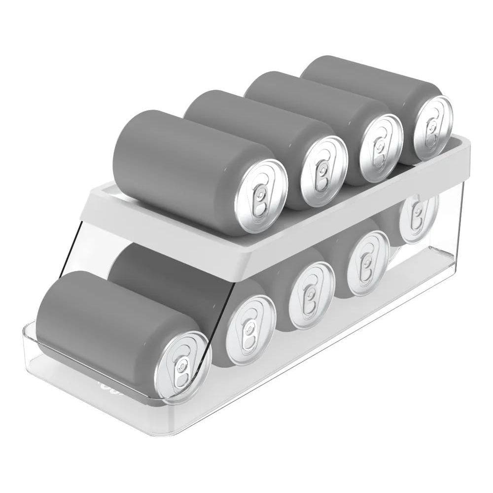 3X Organizador De Latas De Geladeira Clear Fresh 9 Latas