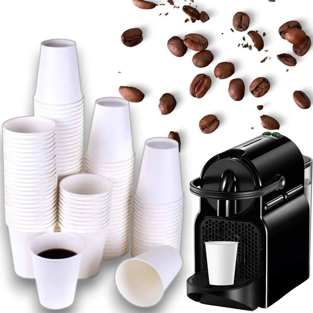 Copo Café Papel Térmico 85Ml Chá Expresso 50 Copos Biodegrad