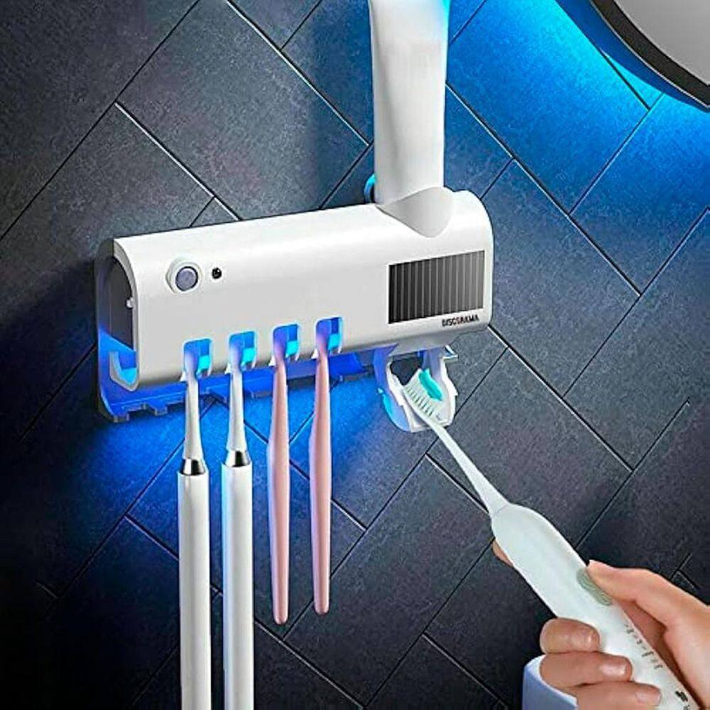 Suporte Escovas E Creme Dental Fixação Eficiente Ideal