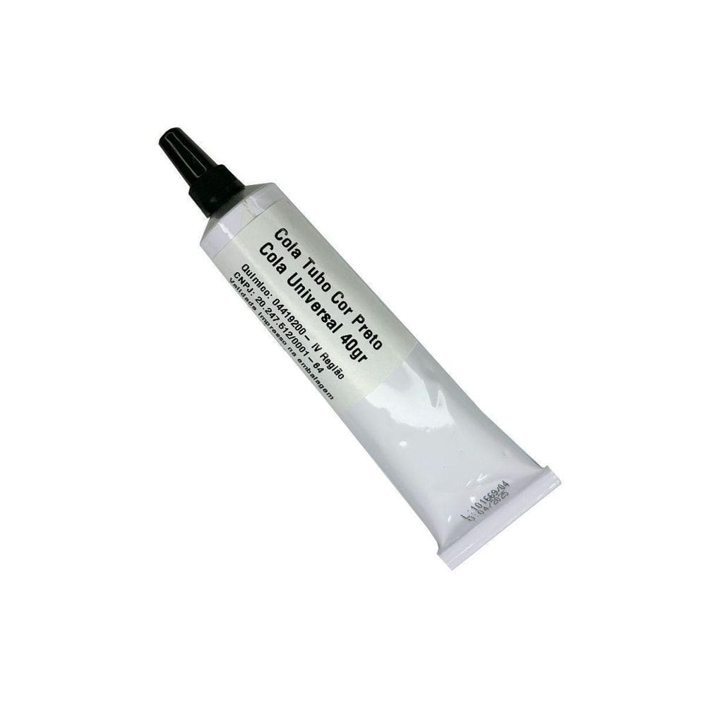 Cola Tubo Cor Preto Cola Universal 40Gr