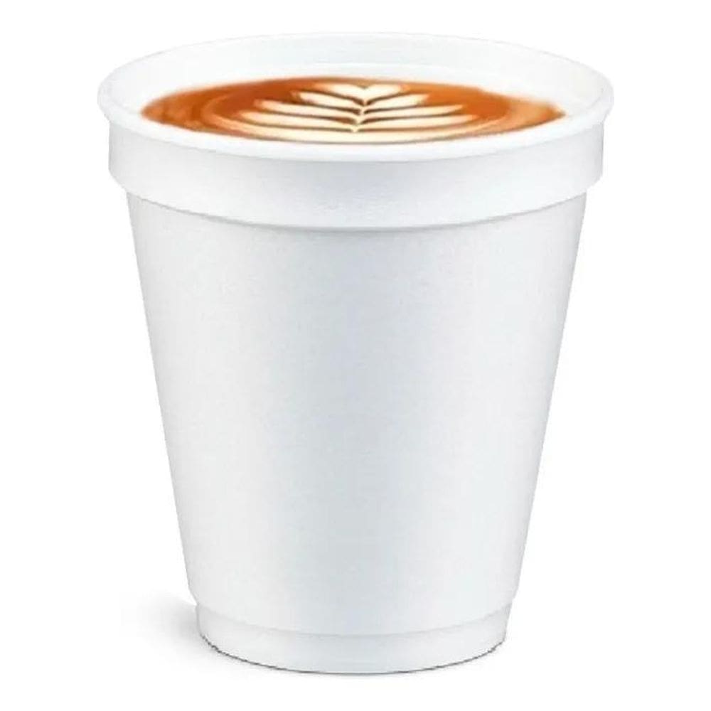 Copo Isopor Termico Para Cafe 120Ml Descartavel Com 100 Un