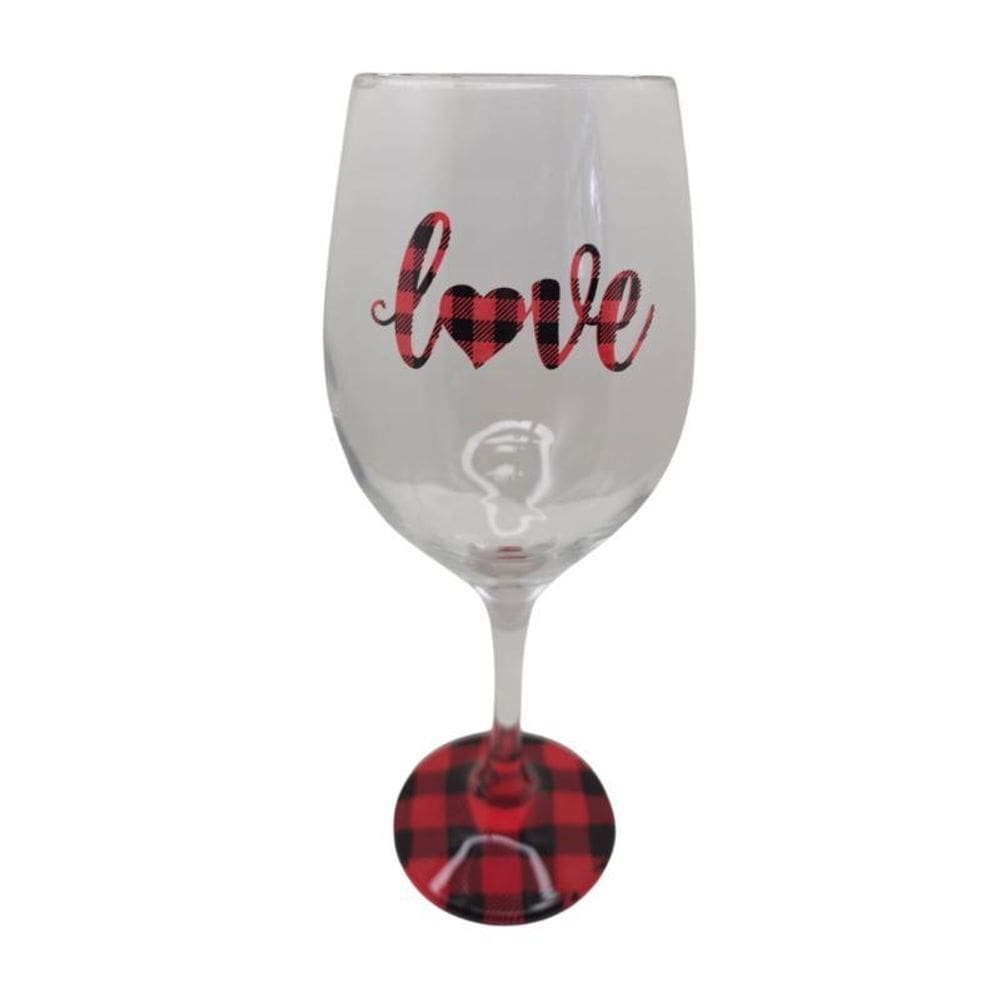 Taça Love Namorados Casal Personalizada Vinho Vermelha 490Ml