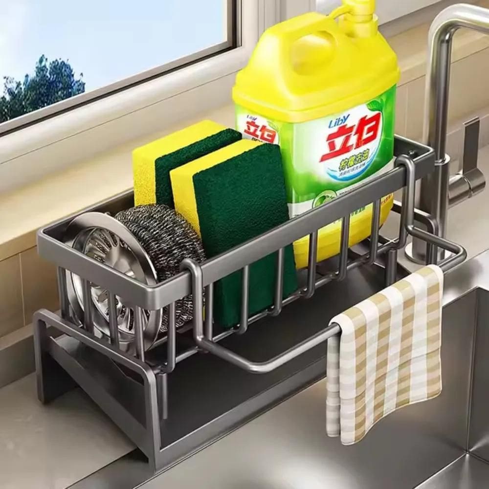 3X Suporte Porta Esponja Organizador Cozinha Detergente Sabã