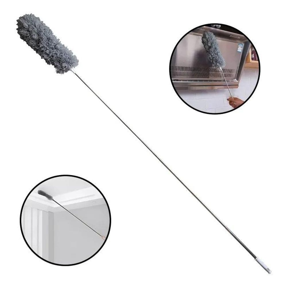 3X Espanador Eletrostático Tira Pó Com Cabo Extensor 2,50 Mt