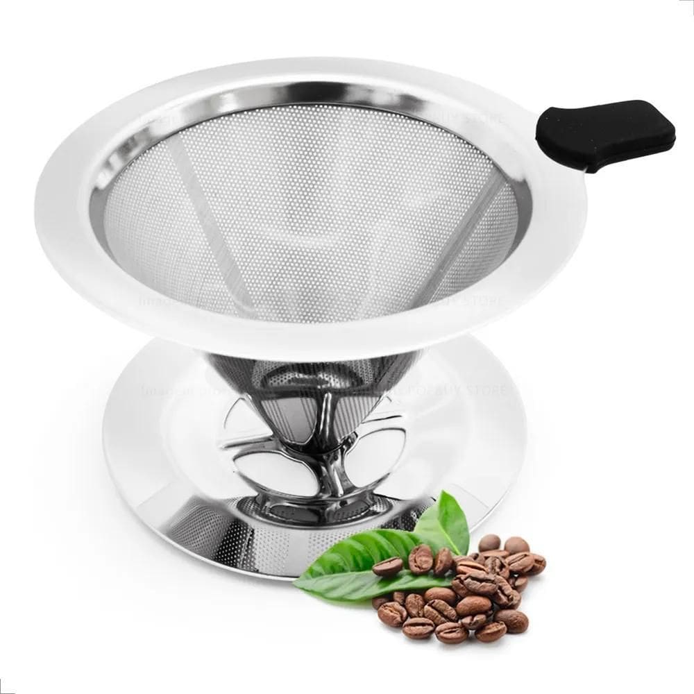 10X Coador De Café Pour Over Aço Inox - Não Precisa De Filt