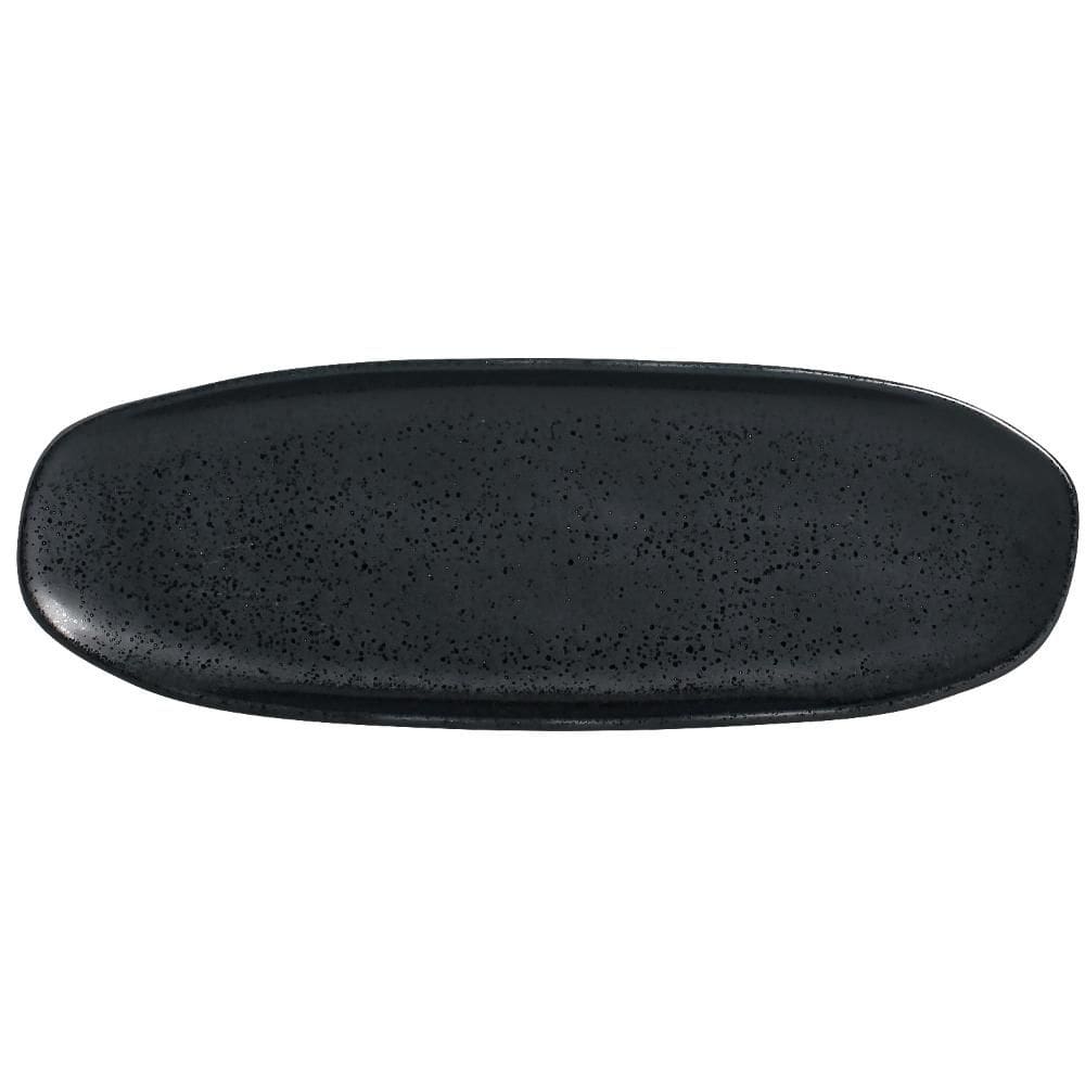 Conjunto com 4 Travessas Oval Rasa Grande Orgânico Eclipse 36x13cm