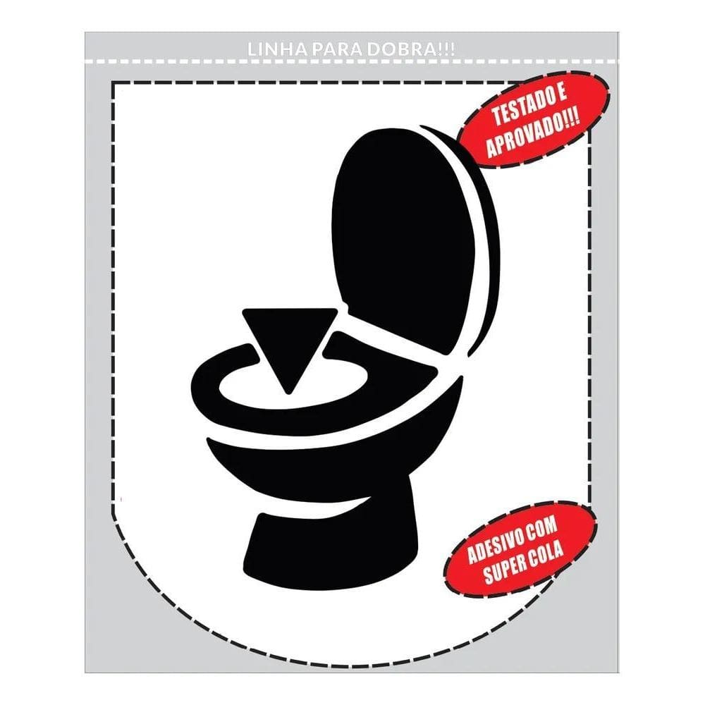 10X Kit 5 Adesivo Desentupir Vaso Sanitário Entupido Descar