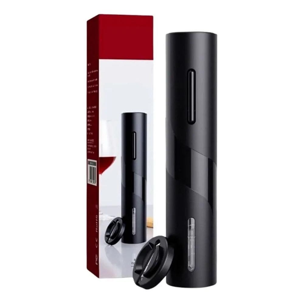 3X Eletric Wine Opener Abridor De Garrafa 25Cm Preto
