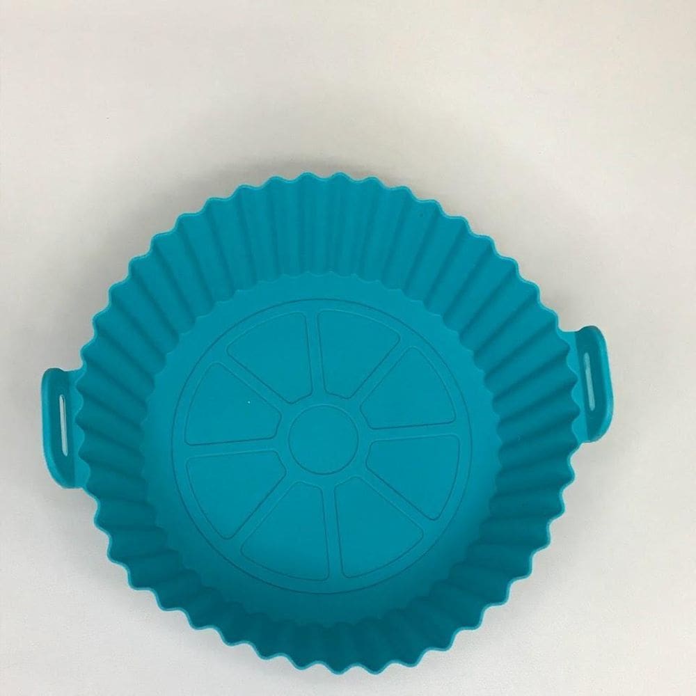 Forma De Silicone Para Air Fryer 16Cm Antiaderente Redonda